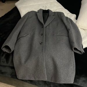 Mens ASOS Over coat size large dark grey